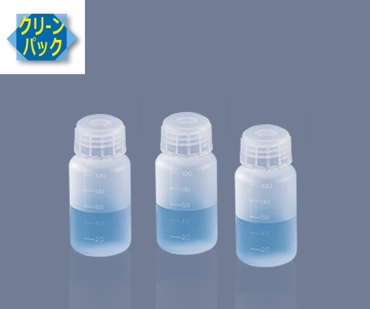AS ONE 7-2102-01 SCC Iboy Wide-Mouth Bottle 100mL (Pure Water Washing Processed)